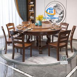 實木圓桌帶轉盤大圓飯桌10人12人家用簡約實木圓形餐桌椅組合 歷史價格詳細信息