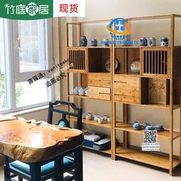 博古架實木中式展示茶室置物紫砂壺茶具茶葉架仿古擺件收納茶水柜熱心小賣家 歷史價格詳細信息