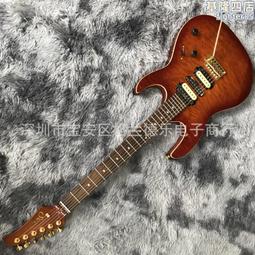 【現貨免運】格蘭德虎紋楓木貼面lp全空電吉他生命樹指板鑲嵌藍色支持一件 歷史價格詳細信息