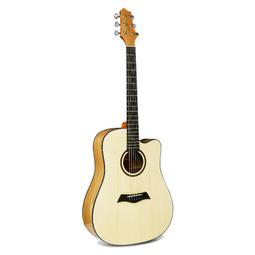 新款吉他 成人吉他廠家民謠吉他批發雲杉單板玫瑰木亮光尖角面單40寸原木色入門進階 歷史價格詳細信息