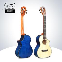 新款吉他 成人吉他廠家吉他批發雲杉虎紋奧古曼亮光護手款面單單板民謠吉他40寸初學 歷史價格詳細信息