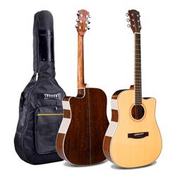 新款吉他 成人吉他廠家民謠吉他批發雲杉單板玫瑰木亮光尖角面單40寸原木色入門進階 歷史價格詳細信息