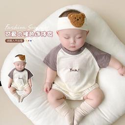 嬰兒連體衣夏季薄款新生兒衣服空調服睡衣嬰幼兒夏裝男女寶寶哈衣 歷史價格詳細信息