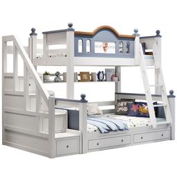 上下床雙層床橡木高低床子母床組合全實木上下鋪兩層兒童床帶滑梯 歷史價格詳細信息