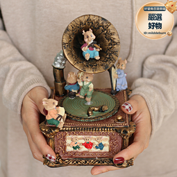 復古留聲機擺件道具仿古攝影臺式復古櫥窗lp黑膠唱片擺設背景 歷史價格詳細信息