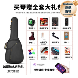 吉他紅棉吉他民謠36 41寸黑色40 38面單板考級初學生入門左手男女電箱樂器 歷史價格詳細信息
