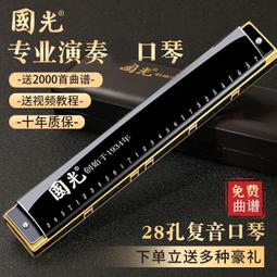口琴孔聲正品24孔復音C調成人學生演奏初學入門口琴學生課堂樂器 歷史價格詳細信息