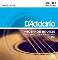Daddario EJ16 Phosphor Bronze 磷青銅 木吉他弦 民謠吉他弦 美國原裝 田水音樂 歷史價格詳細信息