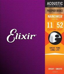 Elixir NANOWEB 16027 (11-52) 民謠吉他弦 木吉他弦 美國製造原廠包裝公司貨 歷史價格詳細信息