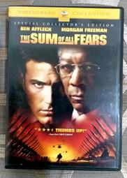 恐懼的總和　【買四送一】(滿千免運費) 正版 台灣發行DVD　 班艾佛列克 / 摩根費里曼  　~ 79 元 歷史價格詳細信息