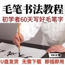 毛筆書法視頻教程U盤全講解入門教學視頻初學者自學軟筆課程優盤 價格比較,價格查詢,歷史價格詳細信息