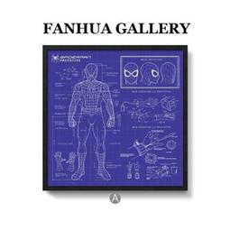 C - R - A - Z - Y - T - O - W - N　藍色抽象掛畫 簡約藝術掛畫 設計師掛畫 三聯抽象掛畫 歷史價格詳細信息