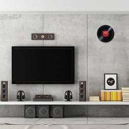 黑膠唱片掛鐘客廳圓形創意時鐘表簡約現代個性大氣家庭靜音石英鐘 LC384  露天拍賣 歷史價格詳細信息