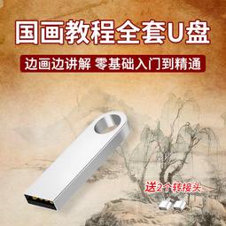 山水畫視頻教程U盤自學中國古典山水云石樹木畫法全套名師講解U盤 歷史價格詳細信息