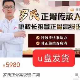 龍氏正骨視頻教程U盤優盤柔性復位理療富貴包推拿手機電腦兩用 歷史價格詳細信息