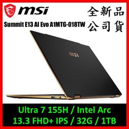 MSI 微星 Summit E13 AI Evo A1MTG-018TW 商務筆電(U7/32G/1TB) 價格比較,價格查詢,歷史價格詳細信息
