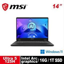 MSI微星 Prestige 14 AI Evo C1MG-057TW商務筆電(Ultra 5 125H/16G/1TB 歷史價格詳細信息