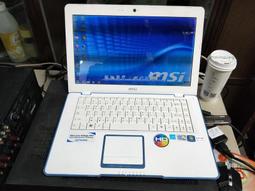 MSI 微星~筆記型電腦~12吋~型號S260~白色~  故障品 <零件機> 歷史價格詳細信息