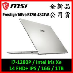 MSI微星 Prestige 14 Evo B12M-434TW (i7-1280P/16G/2TB/Win11 Pro/14)特仕 歷史價格詳細信息