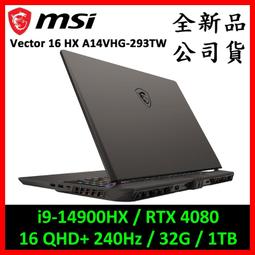 MSI微星 Vector 16 HX A14VHG-638TW(i9-14900HX/32G/RTX4080-12G/1T SSD/W11/QHD+/240Hz/16) 歷史價格詳細信息