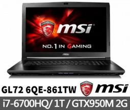【 高雄 】 來電享折扣 MSI GL72 7RDX-101TW i5-7300HQ GTX1050 17吋 電競 微星 歷史價格詳細信息