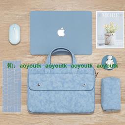筆電手提包 適用聯想蘋果華為14寸戴爾手提電腦包 MacBook Pro air13.3寸小新15.6 手提拉桿帶 歷史價格詳細信息