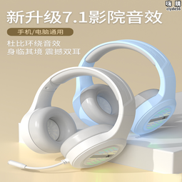 電腦耳機USB臺式筆記本電腦專用帶麥有線電競遊戲網課辦公耳機 歷史價格詳細信息