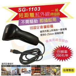 Start GO[[優質專營掃描專家盡在啟晟]]~SG-1102高解析急速耐用型一維紅光條碼掃描槍/支援螢幕支付 歷史價格詳細信息