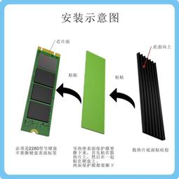 SSD導熱片 喬思伯 M.2 SSD 2280 散熱器 m.2 NVME 固態硬碟散熱片 全鋁陽極處理 硬碟散熱片 歷史價格詳細信息