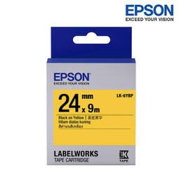 EPSON LK-6YBP C53S656404 粉彩系列黃底黑字標籤帶(寬度24mm) 歷史價格詳細信息