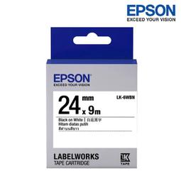 EPSON LK-6WBN C53S655401 一般系列白底黑字標籤帶 寬度24mm 歷史價格詳細信息
