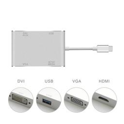 USB3.0 Type-C 轉HDMI+VGA +USB可PD充電 影音傳輸轉換器 Macbook專用多功能四合一集線器 歷史價格詳細信息