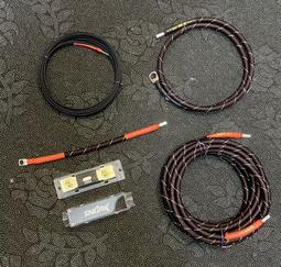 （議價出售）低音炮電源線線材純無氧銅10號線一套  正極5米，負極1米，純銅鍍鎳保險座一只，控制線5米 歷史價格詳細信息