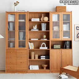 北歐全實木櫻桃木梳妝檯簡約臥室化妝桌小戶型收納櫃一體靠牆 歷史價格詳細信息