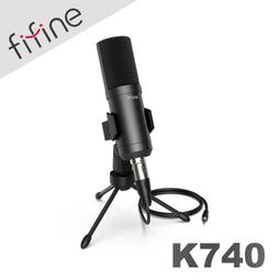【FIFINE K740 心型指向電容式麥克風】心型指向/XLR to 3.5mm傳輸線/YouTuber/錄音/直播 歷史價格詳細信息