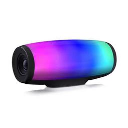 七彩燈無線藍牙音箱大音量車載重低音炮戶外家用迷你燈光插卡音響 歷史價格詳細信息