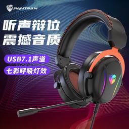 潘森PSH-400頭戴式電腦耳機臺式電競遊戲耳麥帶麥7.1USB有線電競 歷史價格詳細信息