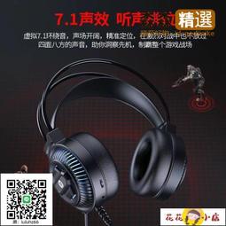7.1頭戴式有線耳機舒適耳罩幻彩rgb發光重低音電競遊戲雞耳機 歷史價格詳細信息