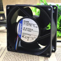 現貨ebm 8025 typ 8412 n2g 8cm 12v 2w 靜音 變頻器風扇機箱風扇3線 歷史價格詳細信息