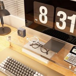 亞克力筆記本電腦支架穩定的人體工程學筆記本電腦支架臺式透明電 歷史價格詳細信息