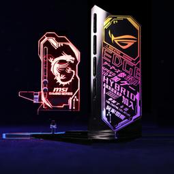 顯卡支架創意浪險全鋁合金支撐架電腦機箱伴侶托架千斤頂立式防彎 歷史價格詳細信息