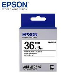 EPSON LK-7WBN C53S657401 一般系列白底黑字標籤帶 寬度36mm 歷史價格詳細信息