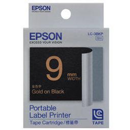 EPSON LK-3BKP C53S653407 粉彩系列黑底金字標籤帶(寬度9mm) 歷史價格詳細信息