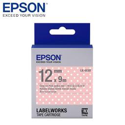 EPSON LK-4EAY C53S654424 點紋系列粉紅白點底灰字標籤帶(寬度12mm) 歷史價格詳細信息