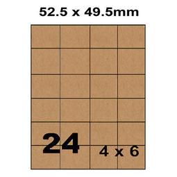 [職人の紙．工場販売] 尖端 系列／進口彩色標籤貼紙／4 x 6／直角無邊／24小格／1000張(入)／含稅價 ! 歷史價格詳細信息