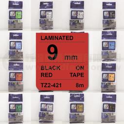 【費可斯】相容護貝標籤9mm黑底金字(雷同TZ-324/TZe-324)適用: PT-D200/PT-2700含稅 歷史價格詳細信息