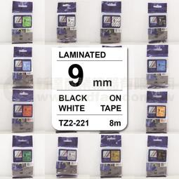 【費可斯】相容護貝標籤9mm黑底金字(雷同TZ-324/TZe-324)適用: PT-D200/PT-2700含稅 歷史價格詳細信息