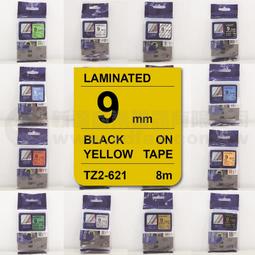 【費可斯】相容護貝標籤9mm黑底金字(雷同TZ-324/TZe-324)適用: PT-D200/PT-2700含稅 歷史價格詳細信息