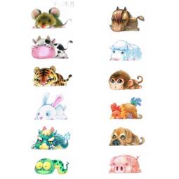 卡通狗紋身貼 兒童卡通狗貼紙  二哈 泰迪 手繪萌寵動物小刺青貼 歷史價格詳細信息