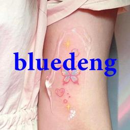 蝴蝶紋身貼防水女 持久 Ins風手臂少女心彩色胸部半永久仿真 歷史價格詳細信息